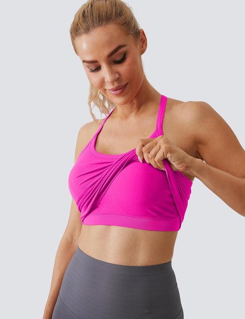 MathCat Workout Tank Tops - Women's Sleeveless Gym Top with Built-In Bra | Seamless Racerback Yoga Shirt