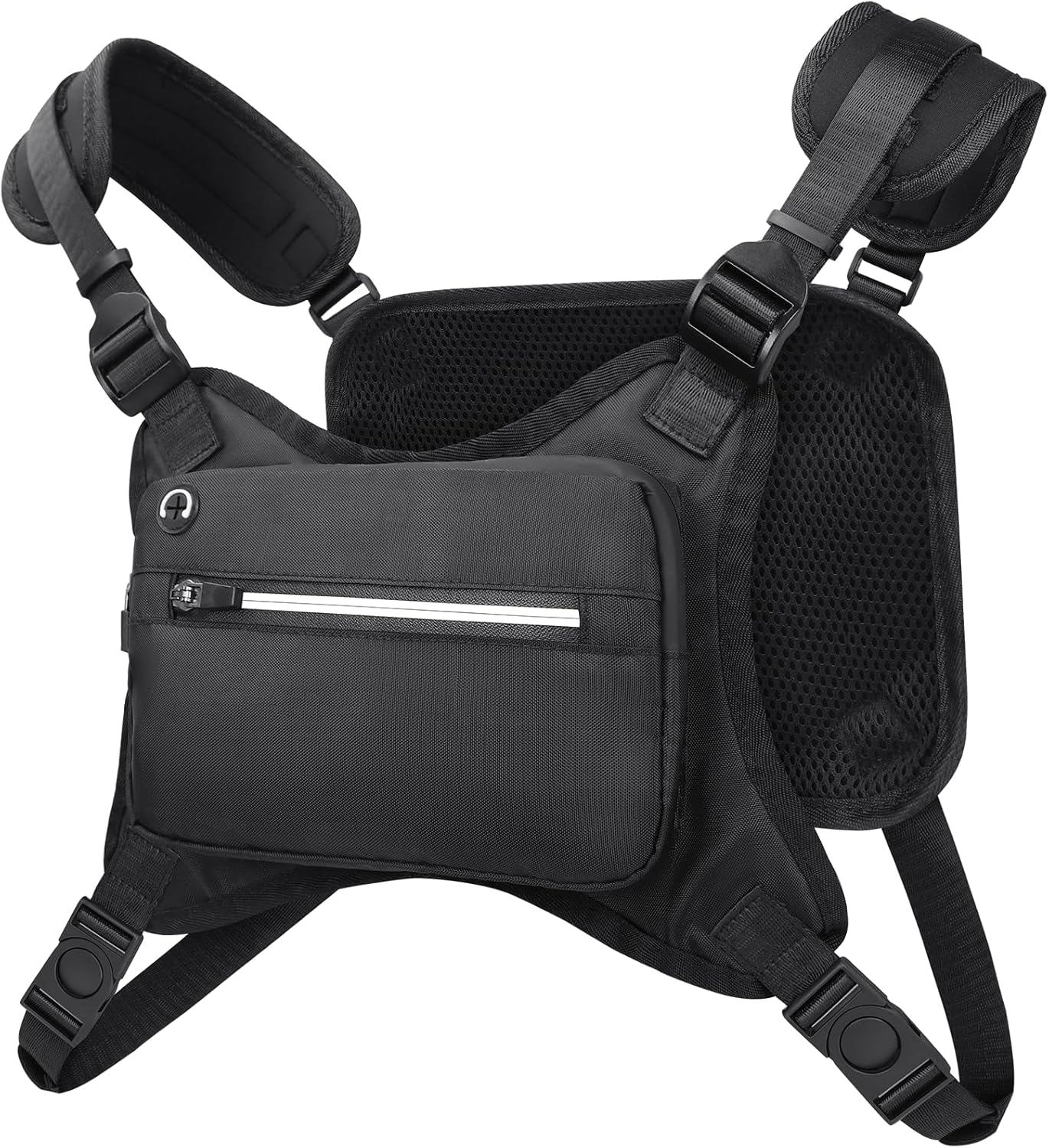 Skiennix Water Resistant Chest Pack - Lightweight Running Vest with Reflective Strip & Phone Holder