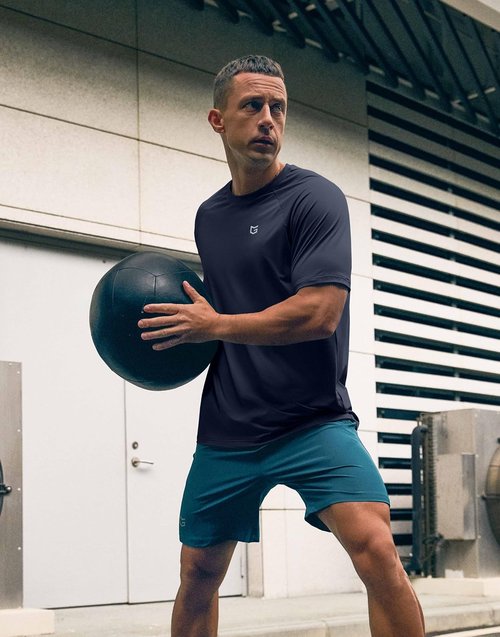 G Gradual Men's Athletic Workout T-Shirts - Moisture-Wicking Cooling Performance Tee | Short Sleeve Gym & Tennis