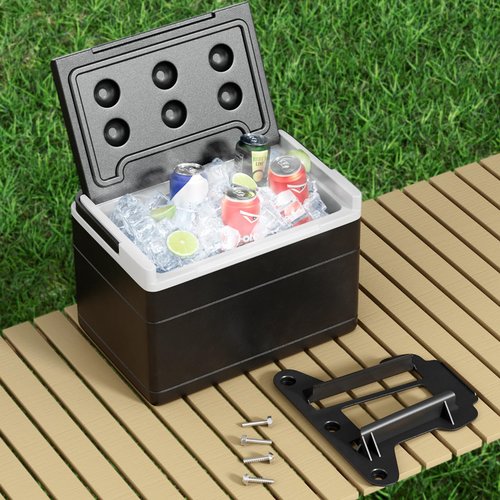 CLUBRALLY Golf Cart Sand Bottle with Holder, Universal No Drilling Sand Bottle Kit, Large Capacity Divot Filler Sand Bottle, Fits Club Car, EZGO, Yamaha with 1" Square Tubes