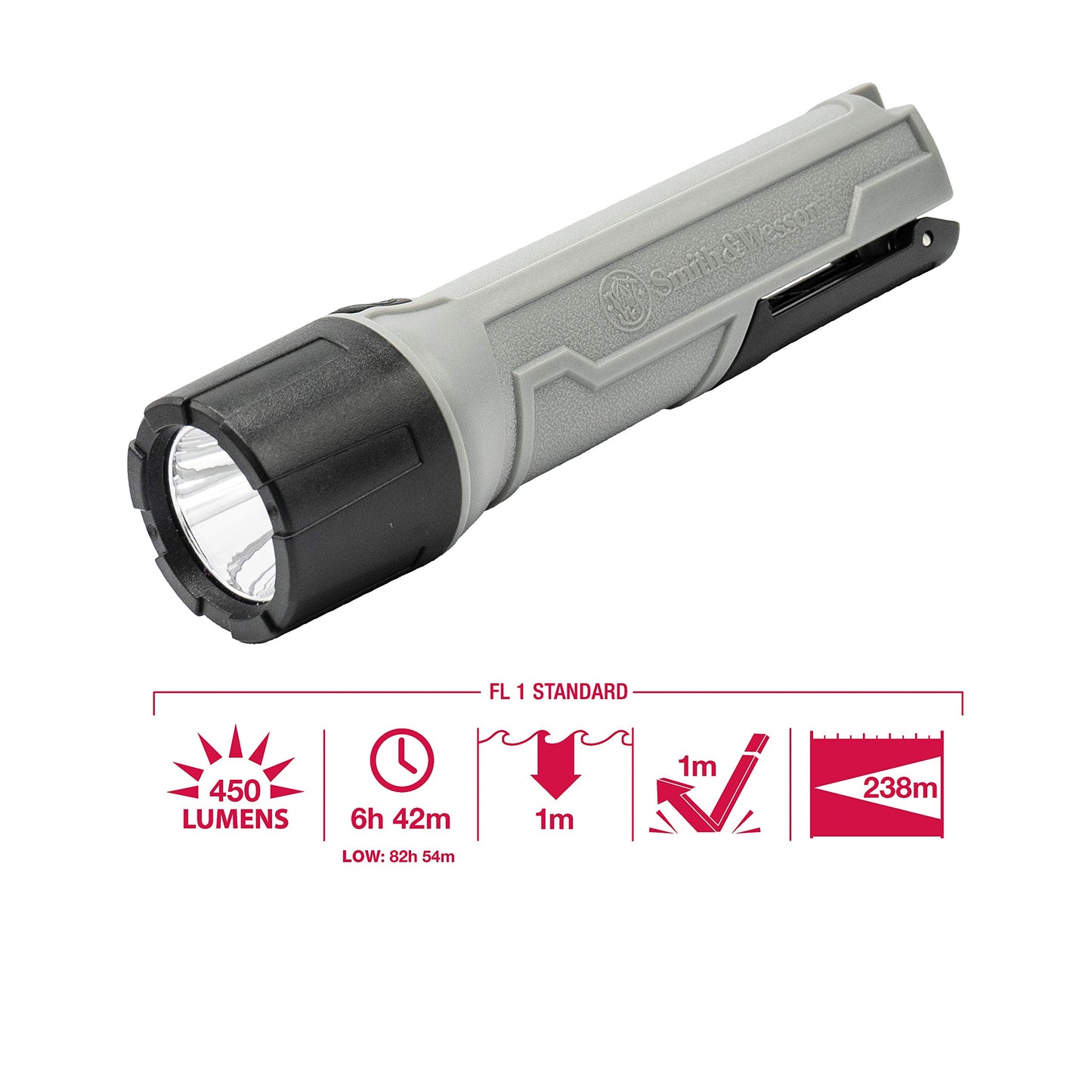 Smith & Wesson unisex adult Pro tactical flashlights, Black, One Size US
