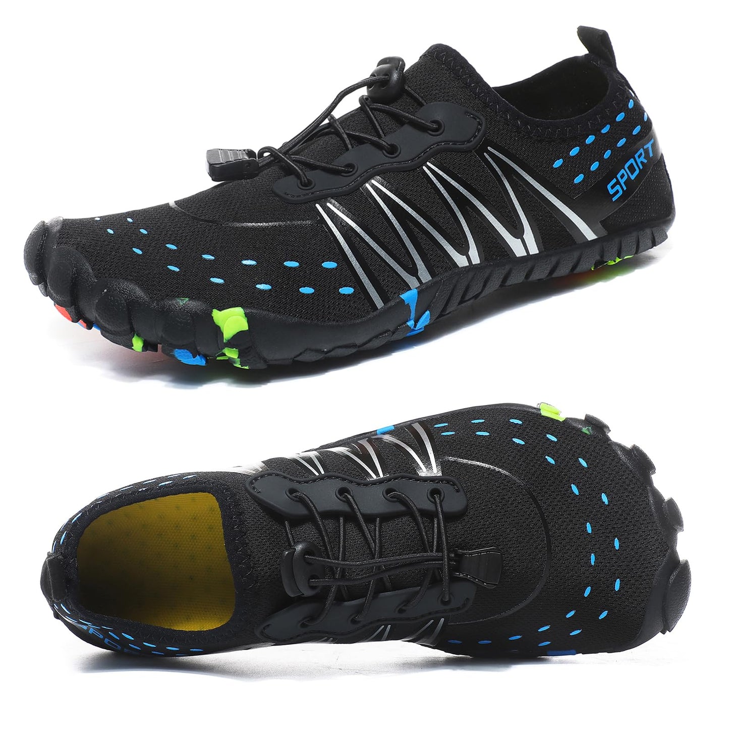 ziitop Water Shoes for Men Women Beach Barefoot Swim Rock Climbing Pool Shoes Socks, Anti-Slip Breathable Quick Dry Lightweight Slip-on, Outdoor Sport Hiking Walking Boating Fishing Diving Surfing