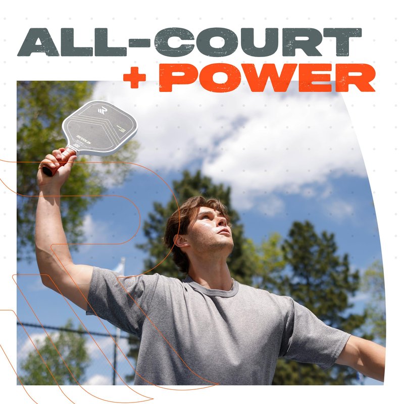 Revolin Sports REVO PRO Pure Hybrid | Spin + Power + Control | Premium Pickleball Paddle Made in USA | LavaFLX™ Face 16mm Poly Honeycomb Core | USA Pickleball Approved Pickleball Racket | Lava Paddle