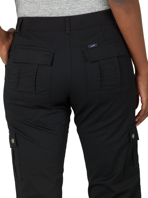Lee Women's Cargo Capri Pants - Ultra Lux Comfort with Flex-to-Go Design | Perfect Fit for Everyday Wear