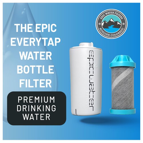 Epic EveryTap Bottle Filter Complete Filter | 1-Pack | 75 Gallon Total Life | 3-4 month Supply | Compatible with all Epic Water Bottles | Replaces Everyday and Outdoor (EveryTap)