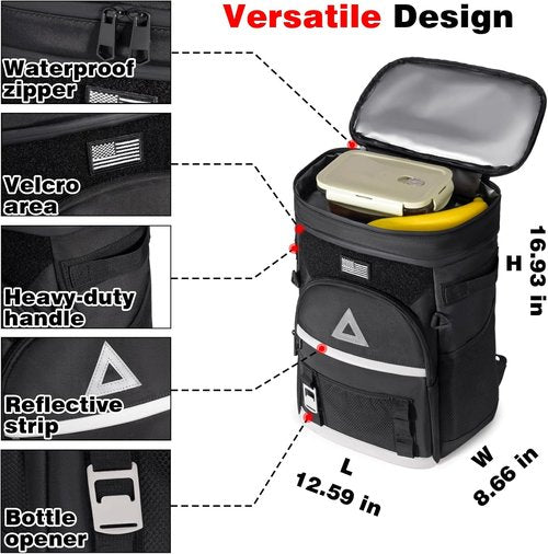 Bacgnyer Backpack Cooler - Insulated 30L Waterproof Bag for Camping, Beach & Hiking | Portable Design
