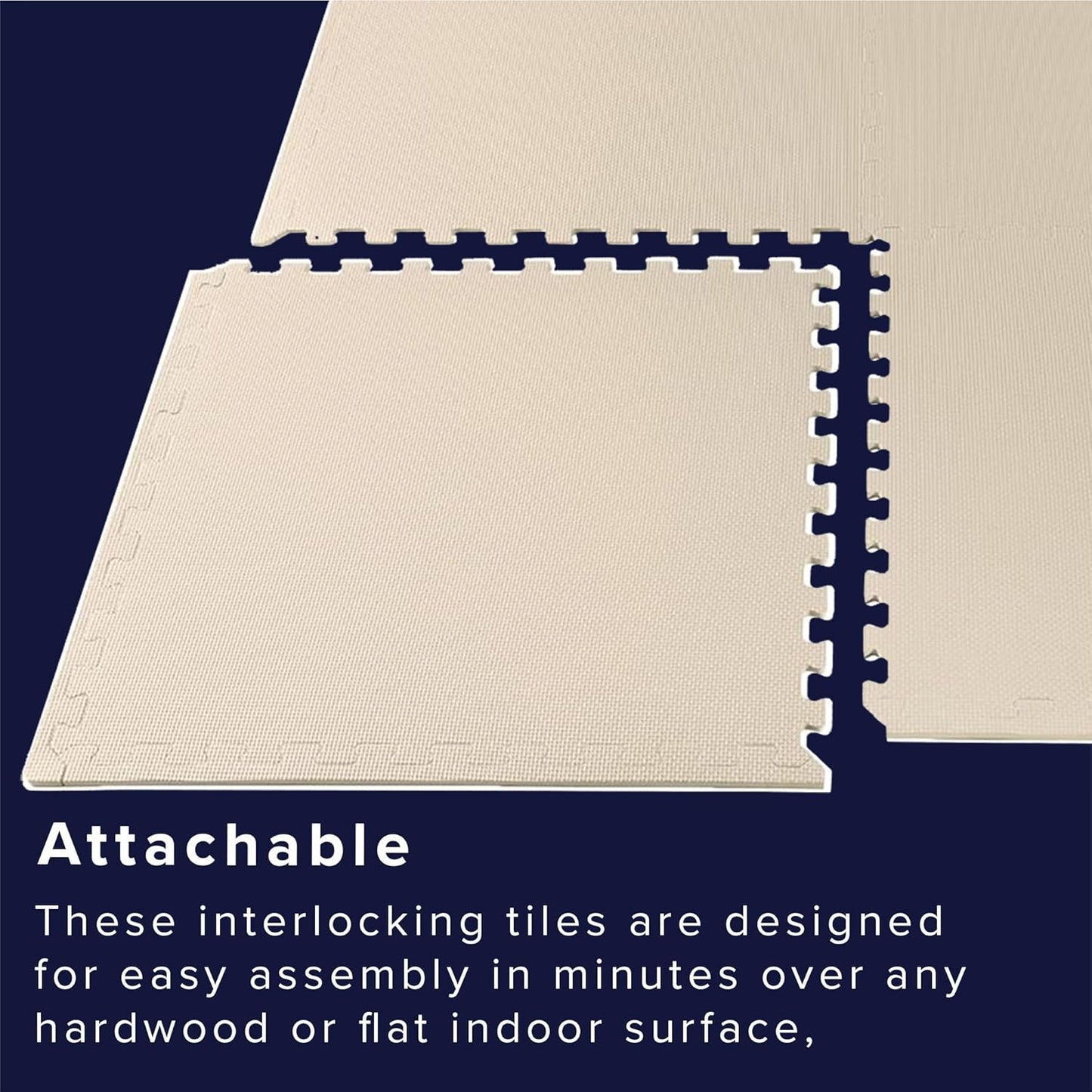 We Sell Mats | 3/8" Thick EVA Foam Exercise Floor Mat - Interlocking Anti-Fatigue Tiles for Home & Gym