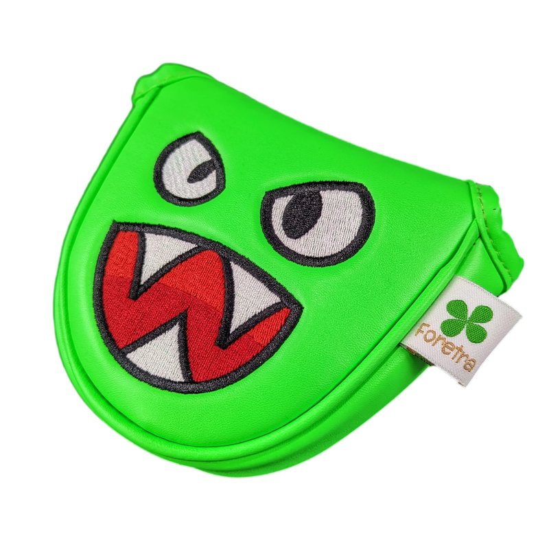 Foretra Driver Headcover Golf Club Covers Blade Square Mallet Putter Cover Alignment Stick Holder Hybrid Fairway Wood Head Cover Green Monster Novelty Golf Accessories for Most Brands