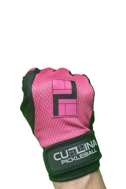 CUZINA Ultra Light - Pickleball Racketball Glove (Power Pink/Black, X-Large, Right)