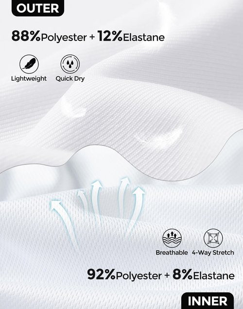 M MOTEEPI Skorts for Woman with Pockets 16" Golf Athletic Skirts Scalloped Hem Tennis Skirt Tummy Control Women's Skort Dressy Casual White M