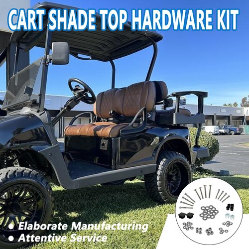 Beefento 75465G01 Golf cart Suntop Repair Kit for EZGO DCS/PDS/TXT/Medalist 2 Seater 1994-2013, Stainless Steel Screw Bushings Mounting Kit 75465-G01