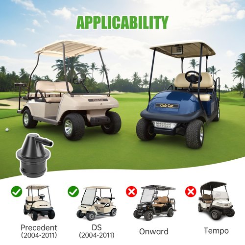 10L0L Golf Cart Fuel Tank Vent Assembly Compatible with Club Car DS (1992-2015) Precedent (2004-2015), Replaces Part 1015143, 103905201