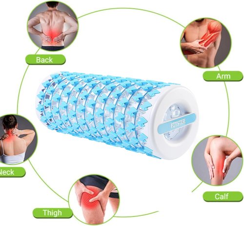 Collapsible Foam Roller - Portable 13-Inch Exercise & Recovery Tool | Compact Blue Design