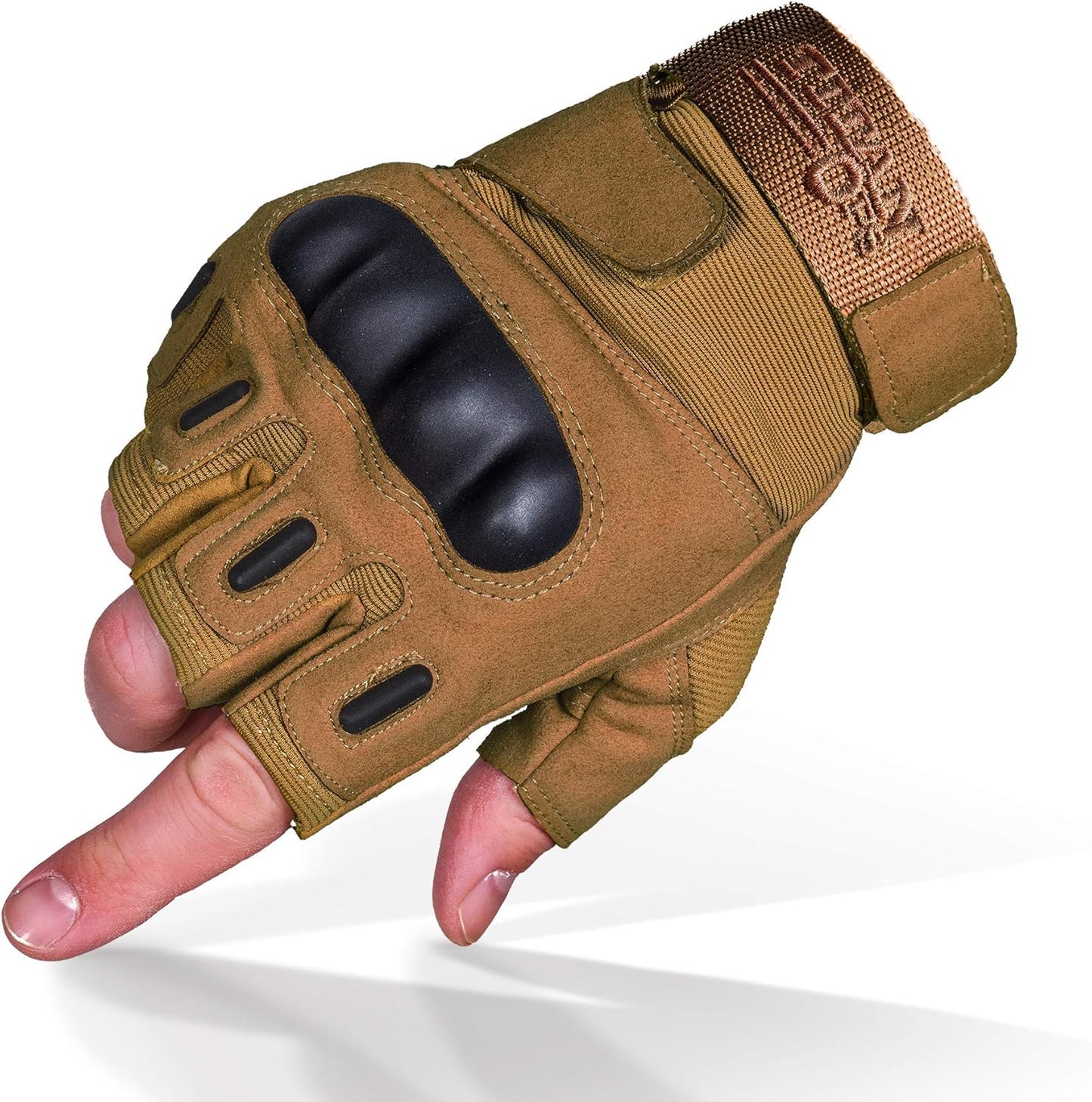 TitanOPS Tactical Gloves - Fingerless Design for Enhanced Grip | Ideal for Motorcycle, Hunting & Shooting