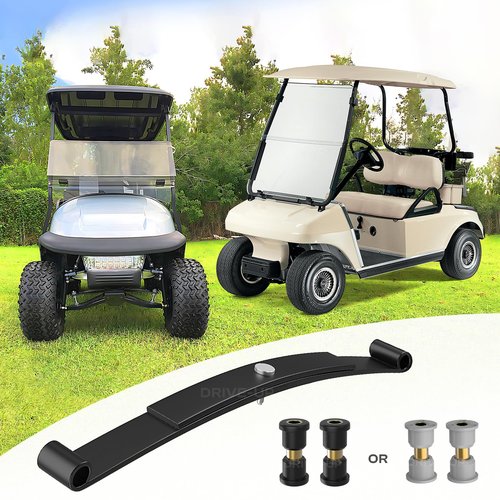 DRIVE UP Club Car Heavy Duty Front Leaf Spring, Golf Cart Front Leaf Spring with Polyurethane Bushing Kit for Club Car Precedent 2004-Up and DS 1981-Up Gas and Electric Models, OEM 103628801