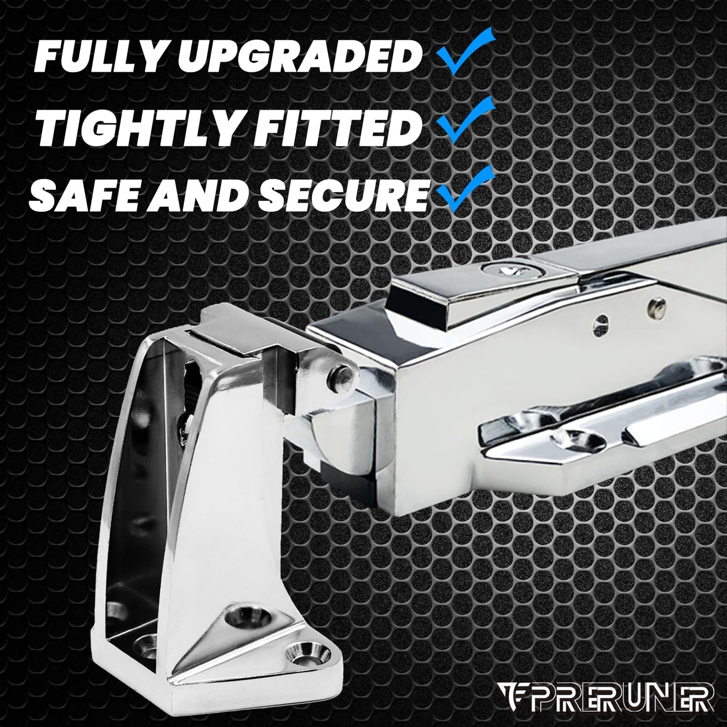 Preruner Walk in Cooler Door Handle, Walk in Cooler Door Closer Complete Latch Kit, Cooler Door Radial Latch (1/5 In-3/5 in(Offset)) and 6" Solid Nylon Glow-in-The-Dark Release Handle