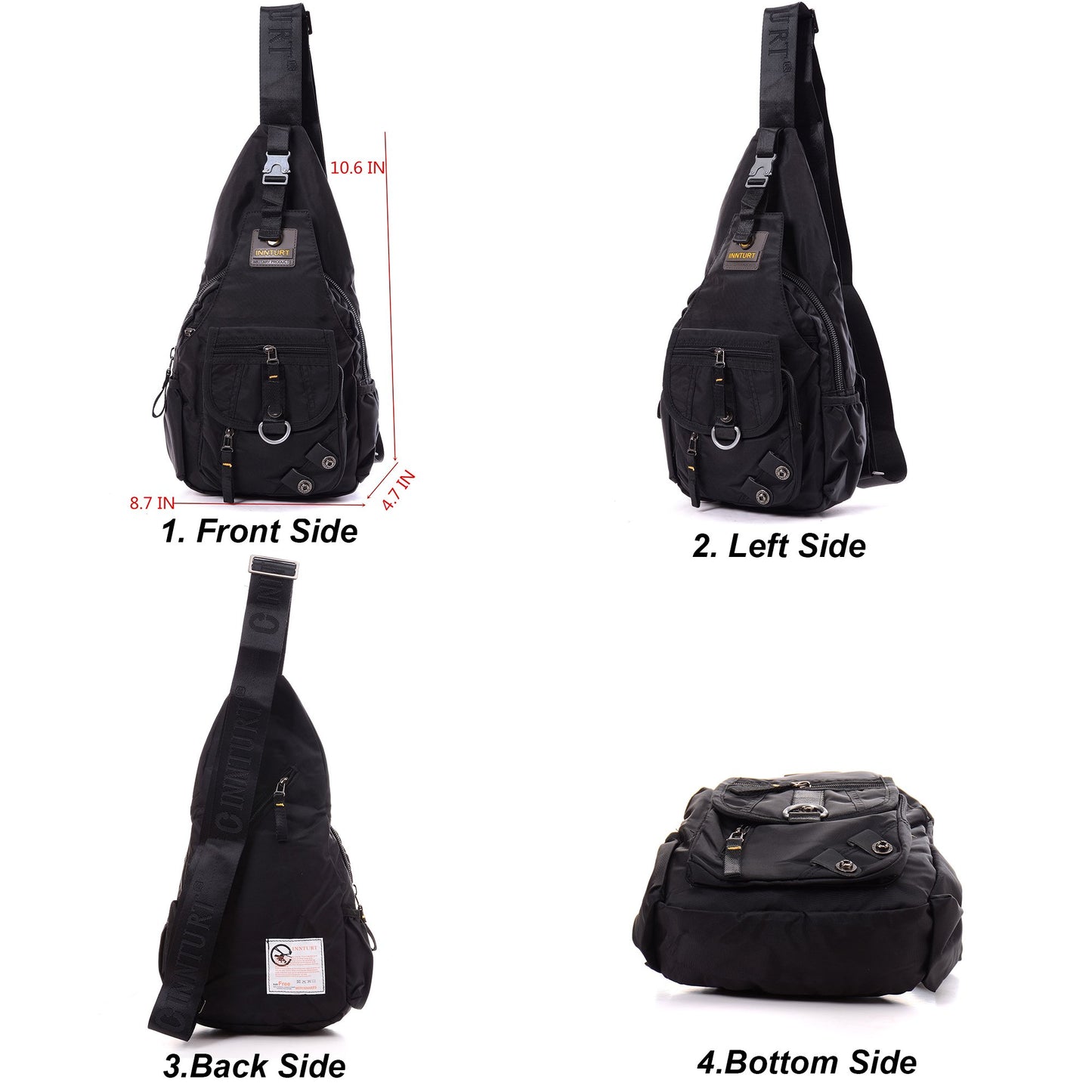 LAMMOK Sling Backpack Sling Bag Crossbody Daypack Chest Shoulder Pack for Men Women