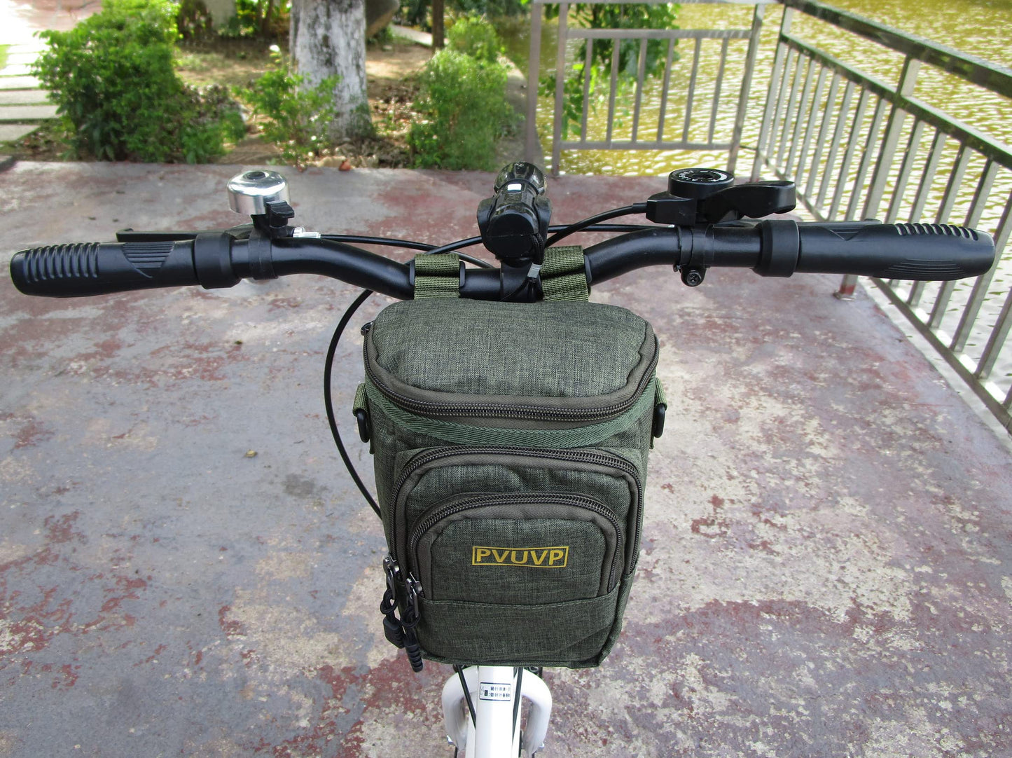 PVUVP Multifunctional 2.8L Bike Bag - Waterproof Front Bag for Road Bikes, Commuting, Outdoor, Travel & Camping