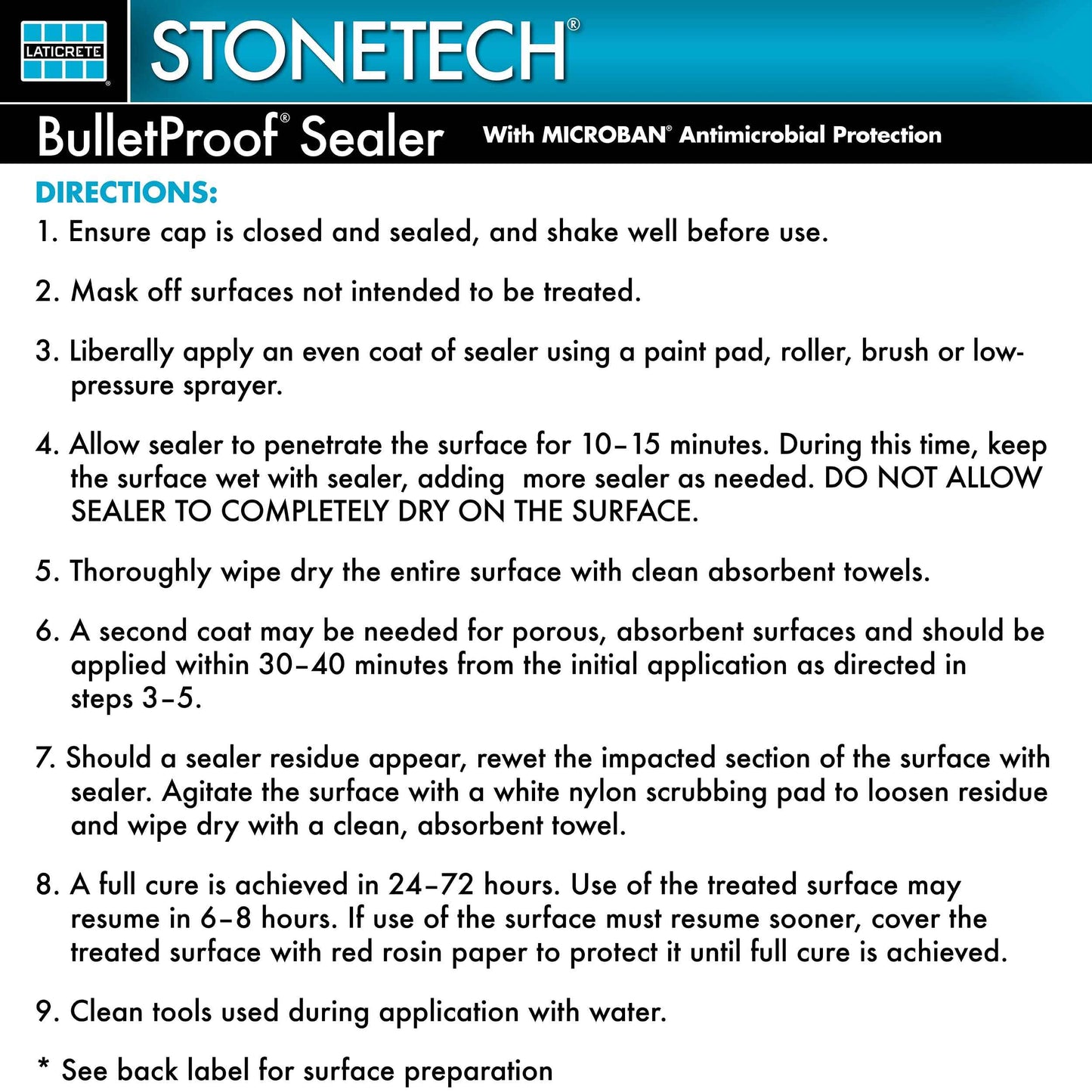 STONETECH Bulletproof Sealer, 1 Quart/32 OZ (946ML) Bottle