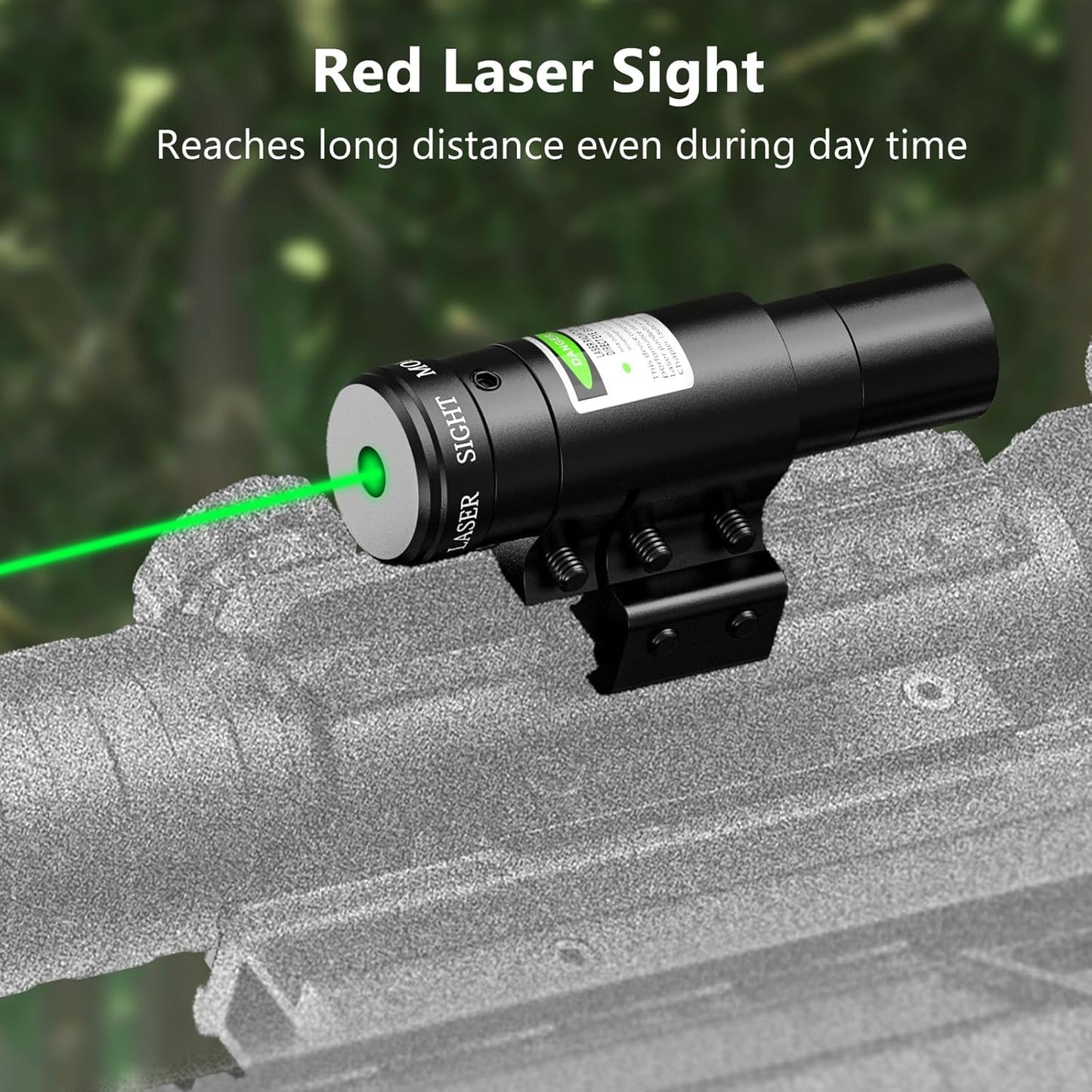 MidTen 3-9x32 Scope Combo - Dual Illuminated Optics with Red/Green Dot Sight & Laser Rangefinder
