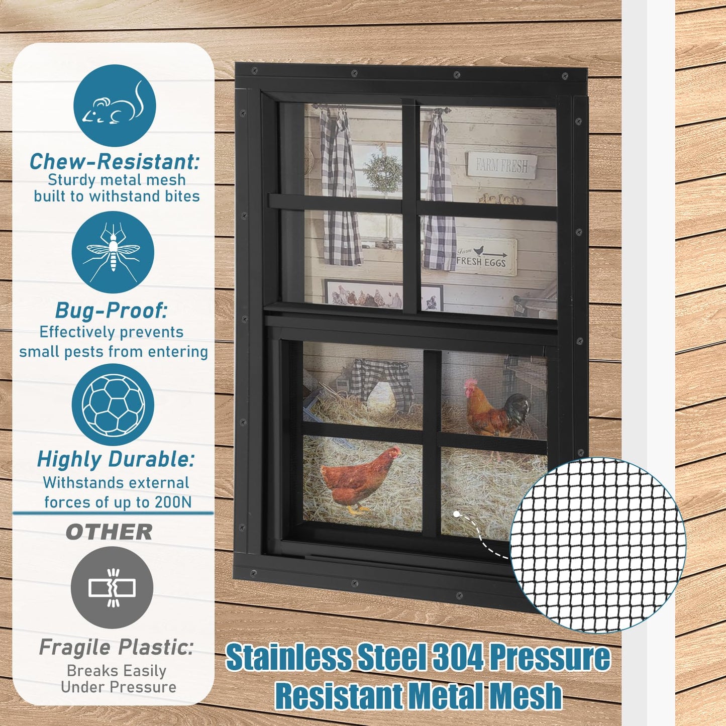 JONRIOX 18" W x 27" H Shed Window,Sliding Window, Aluminum Grey Flush Mount with Tempered Glass and Stainless Steel Screen, Playhouse Window, Chicken Coop Window, Household Window.(Gray 1 Pack)