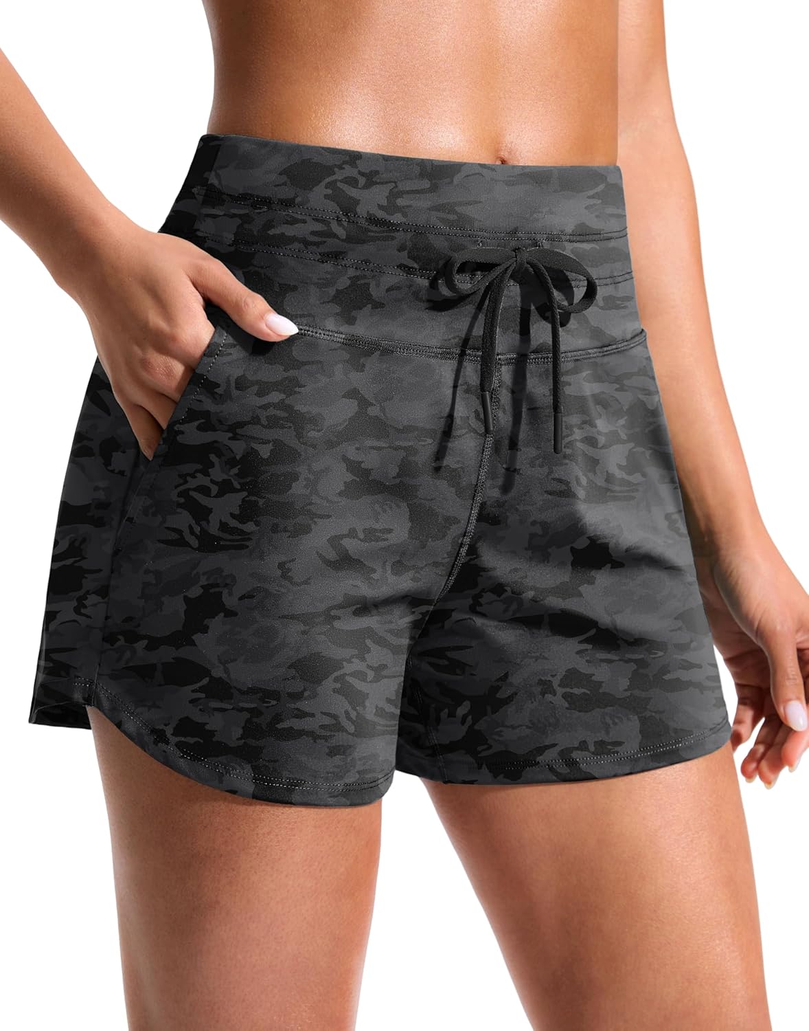 Soothfeel Women's Athletic Running Shorts - Quick Dry High Waisted with Pockets | 3.5"/5" Sizes
