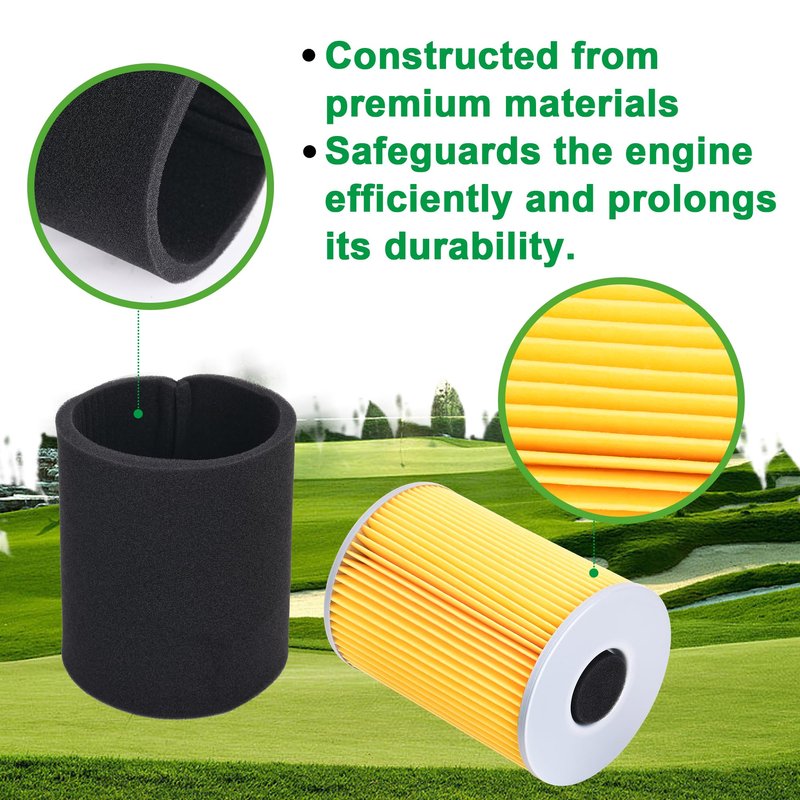 10L0L Golf Cart Air Filter Tune Up Kit for Yamaha with Spark Plug, Filter Kits Set for G2 G8 G9 G11 4 Cycle Gas 1985-1994, Replace J10-14417-00 J38-14450-00