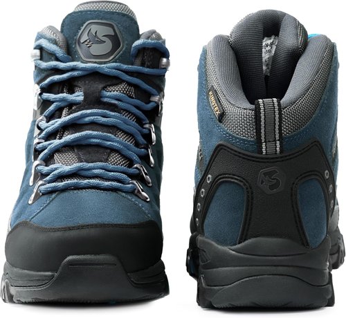 Foxelli Women's Hiking Boots - Lightweight Waterproof Suede Leather for All-Day Comfort & Support