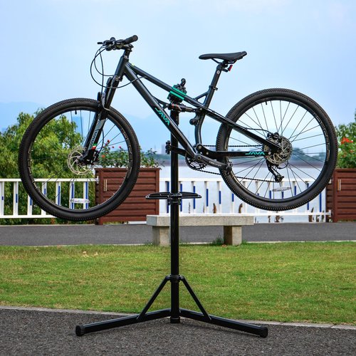 cyclists Bike Repair Stand(Max Load 110lbs)- Bike Stand for Workstand Maintenance - E Bike Repair Stand Bicycle Shop Home Mechanics for Mountain Bike and Road Bike (Max load 55lbs)