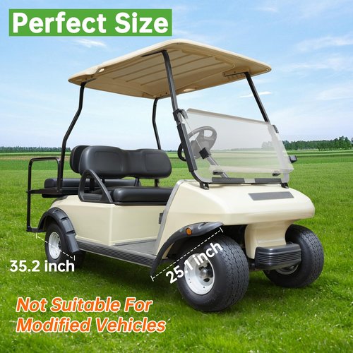 10L0L Golf Cart Front Rear Fender Flares for Club Car DS 1993-up Gas & Electric, with Stainless Steel Screws, Set of 4(Not Fit Modified Models)