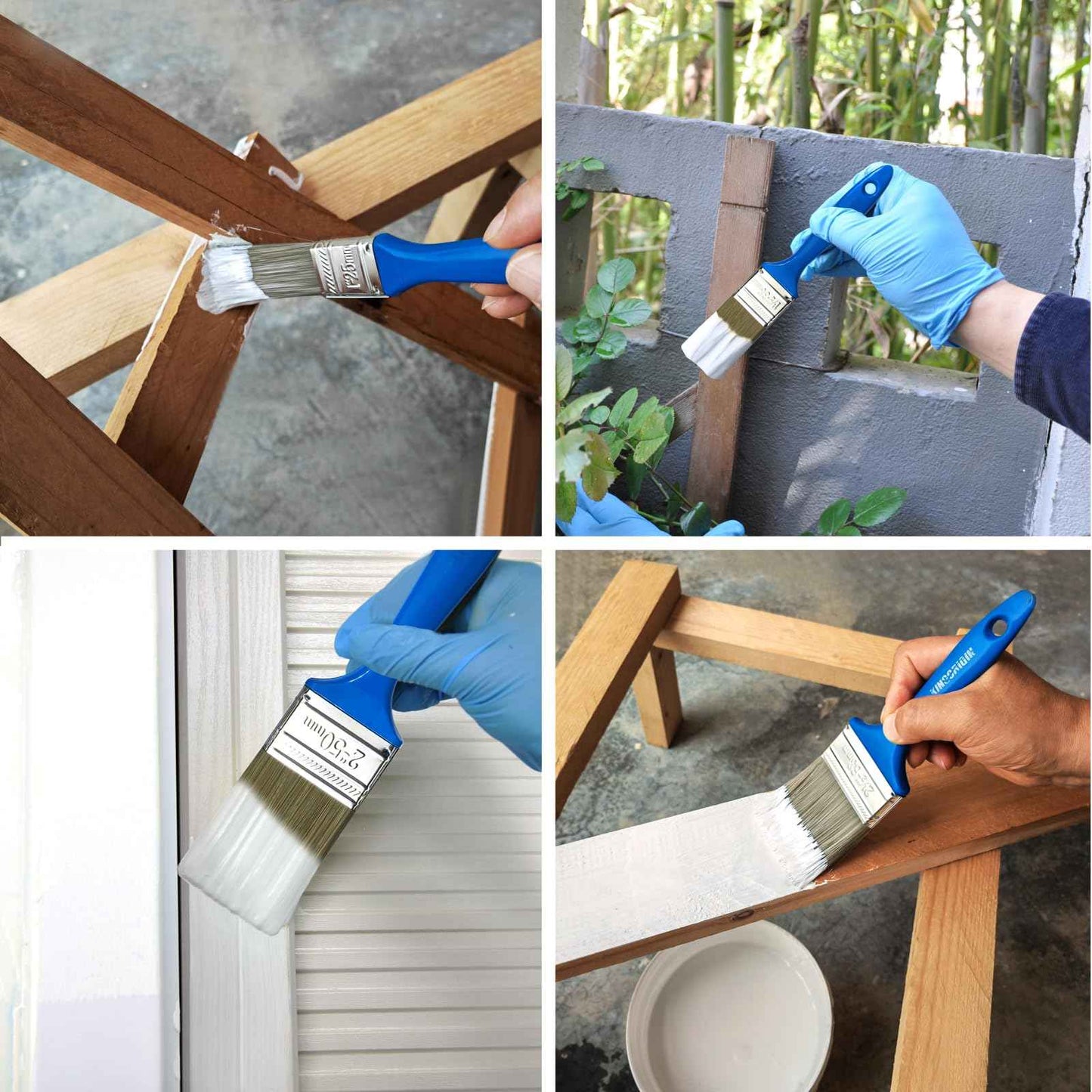 KingOrigin 1.5 Inch Paint Brush Set, 40 Pack, 1-1/2 Inch (38mm) Flat Paint Brushes for Walls, Furniture, Crafts, Professional DIY Painting & Touch-Ups