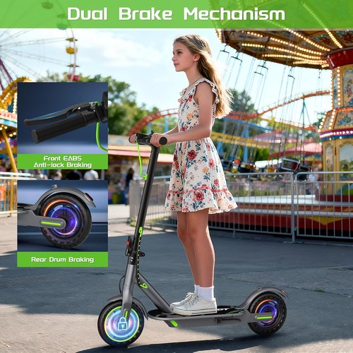 MAXSHOT Electric Scooter - High-Speed 350W/500W Motor, 21-28 Miles Range, Dual Suspension, 8.5/10/14" Tires