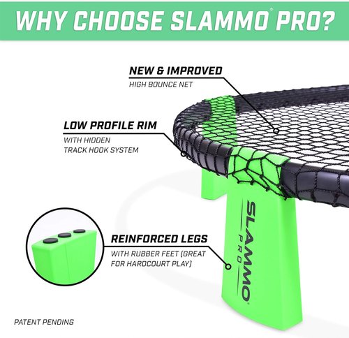GoSports SLAMMO PRO Game Set - Enhanced PRO Set with 3 Balls, Pump & Carrying Case for Ultimate Fun