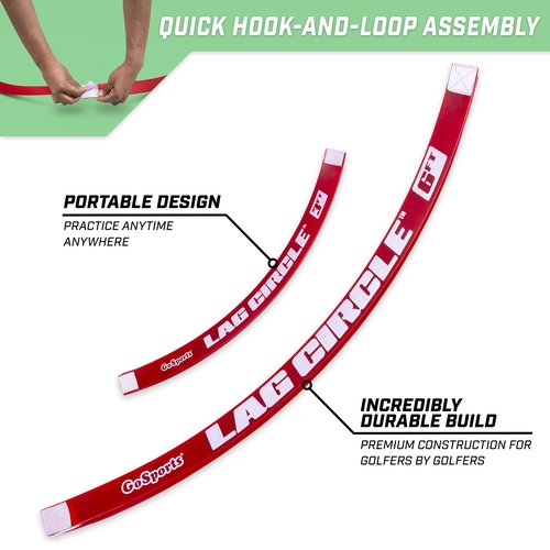 GoSports LAG Circle Putting and Chipping Training Tool - Includes 6 ft and 3 ft Circles