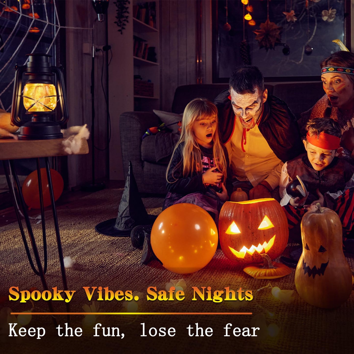 YIZCO Flame Effect Bulb with Gravity Sensor Realistic Flickering Fire & Upside Down Effect, 4 Lighting Modes, E26 Base - for Halloween Decorations, Parties, Home Decor (4 Pack)