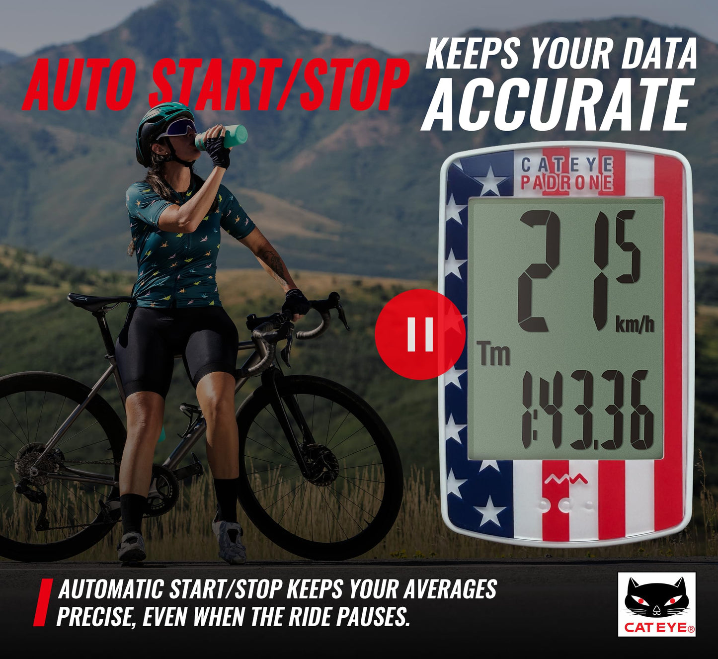 CATEYE Padrone Wireless Bike Computer (USA)