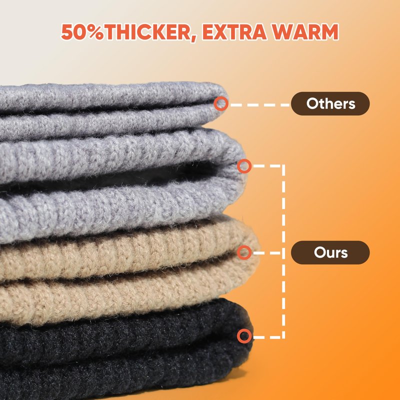 ihuan Winter Warm Hat Scarf Gloves Set for Christmas Gifts - Thermal Touchscreen Gloves Neck Scarves Warmer for Cold Weather Women