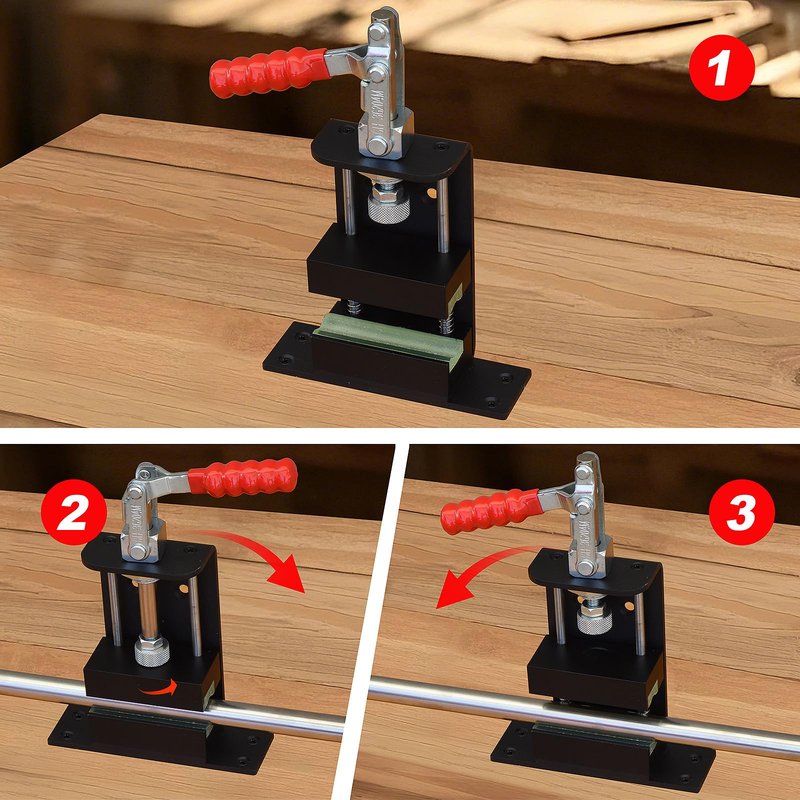 Codesteel Golf Club Regripping Kit, Golf Shaft Clamp for Regripping, Golf Grip Removal Tool Golf Club Grip Vise Clamp