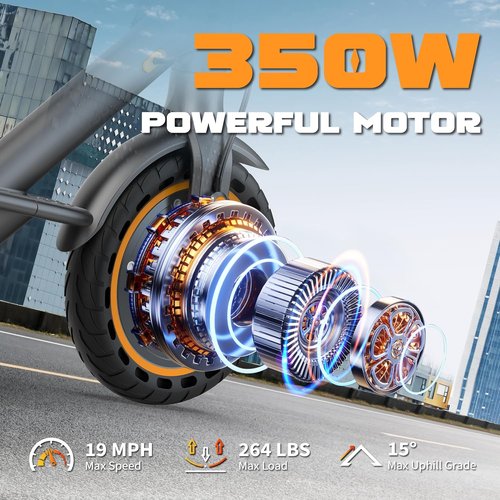 Adult Electric Scooter by [Brand Name] - Foldable E-Scooter with 500W Motor | Max Speed 21 MPH, 28-Mile Range