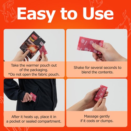 myHOT Hand Warmers – 2 Pack, 8 Hour Heat, Portable Non-Adhesive, Air-Activated for Cold Weather, Outdoor Sports, Ski Trips, Camping, Hiking – Made in Korea