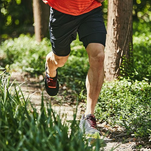 Leidowei Men's 2-in-1 Workout Running Shorts - Lightweight Training Yoga Gym Shorts with Zipper Pockets | 7" Length