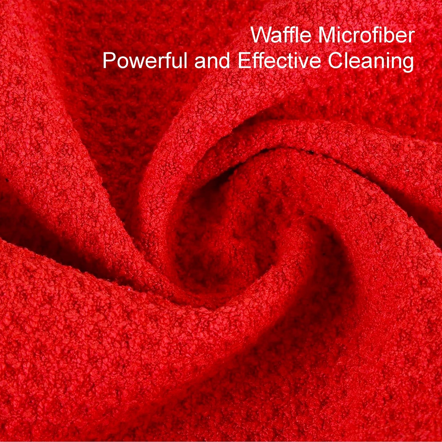 2-Pack Golf Towel & Club Brush Set – Microfiber Waffle Towels + Retractable Groove Cleaners – Bonus Carry Pouch – Lint-Free & Fast Drying (Red and Blue)