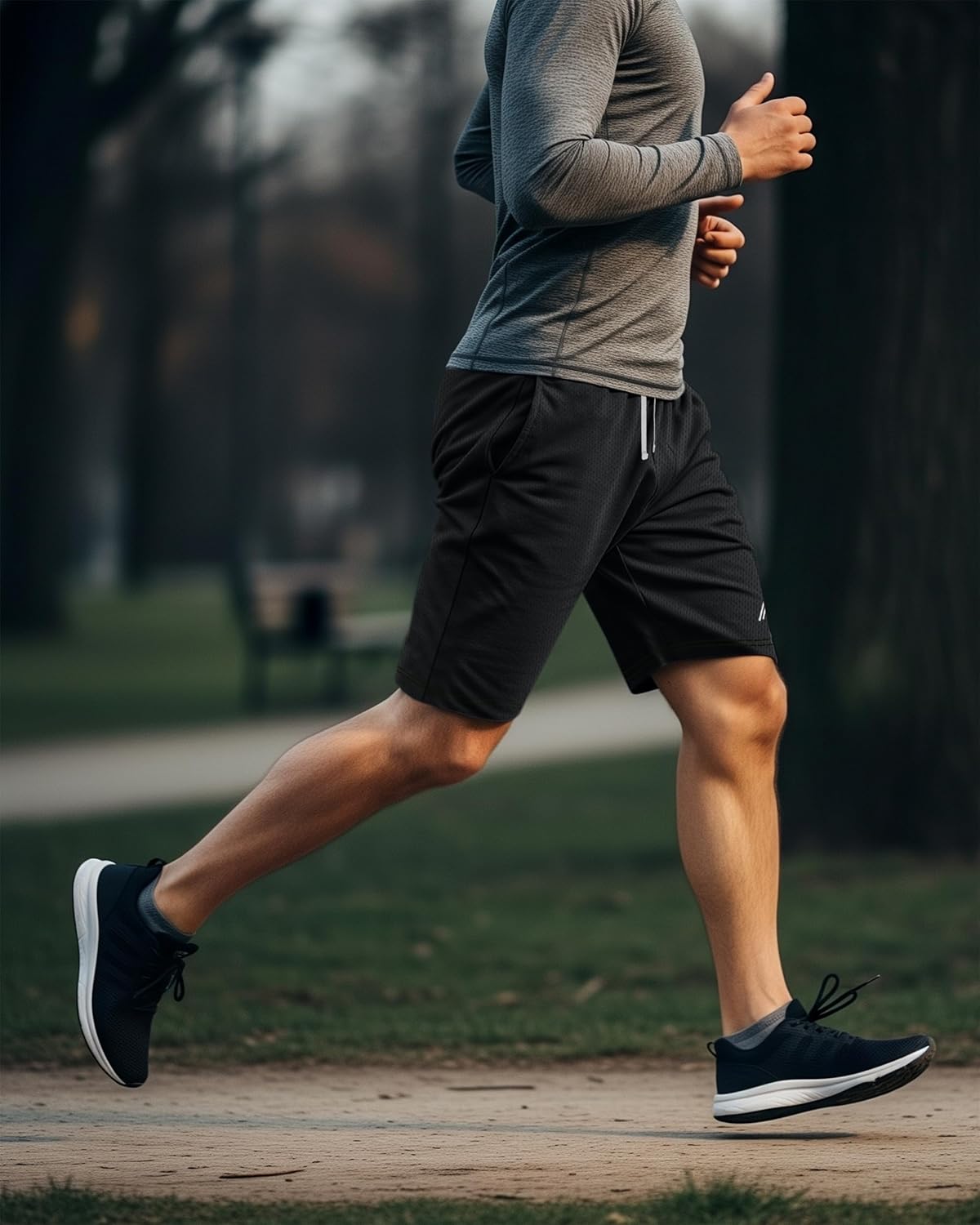 NY Threads Men's Athletic Shorts - Quick Dry Lightweight Workout & Running Gym Shorts with Pockets | 3 Pack