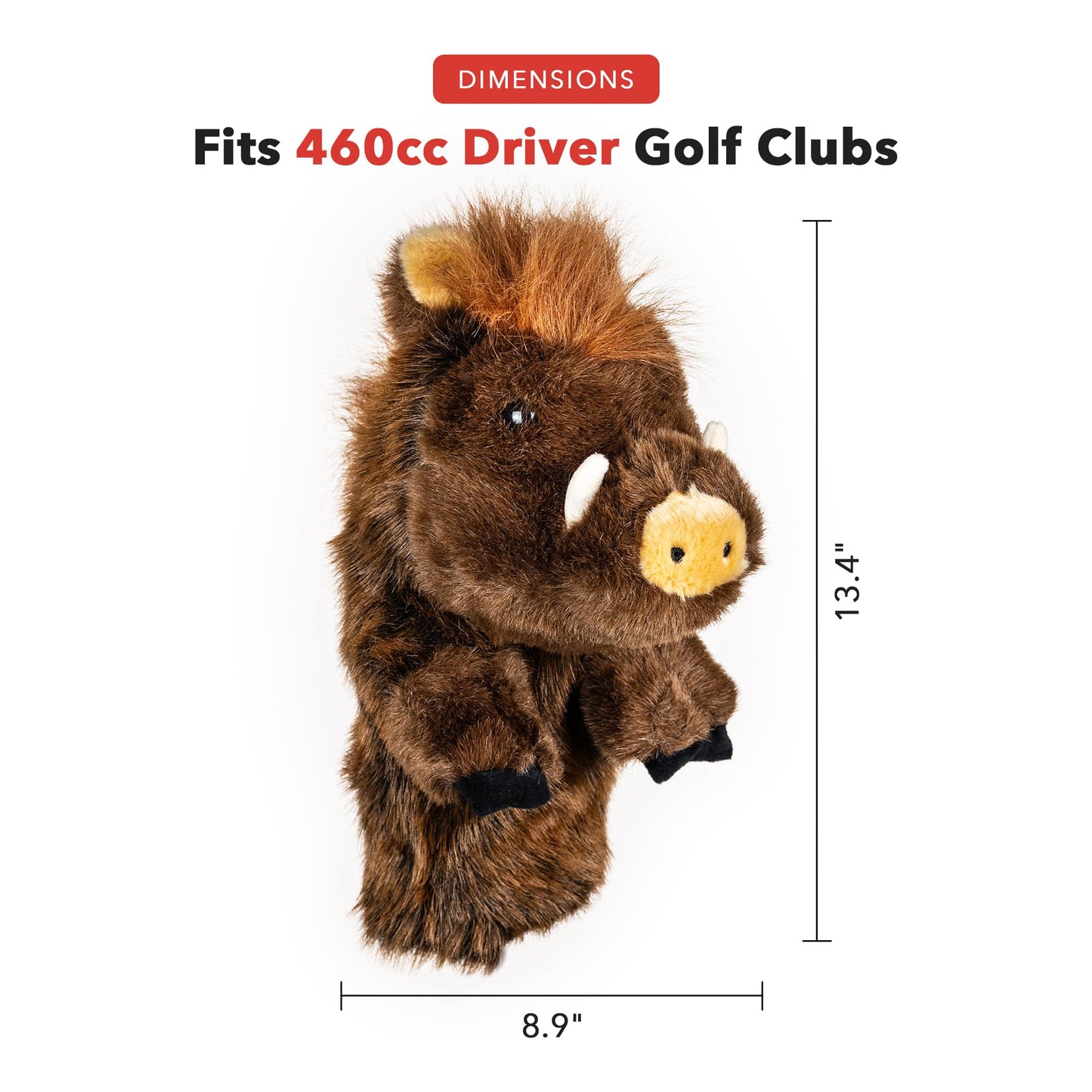 Daphne's Headcovers Boar Driver Headcover | Premium Driver Headcovers | Funny Golf Club Covers | Stylish Protection for Your Clubs | Men's Golf Gear | Driver Headcover for Men and Women
