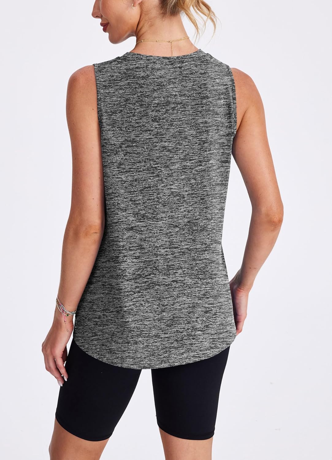 Skiennix Women's Workout Tank Tops - Lightweight Sleeveless Athletic Shirts for Yoga & Running