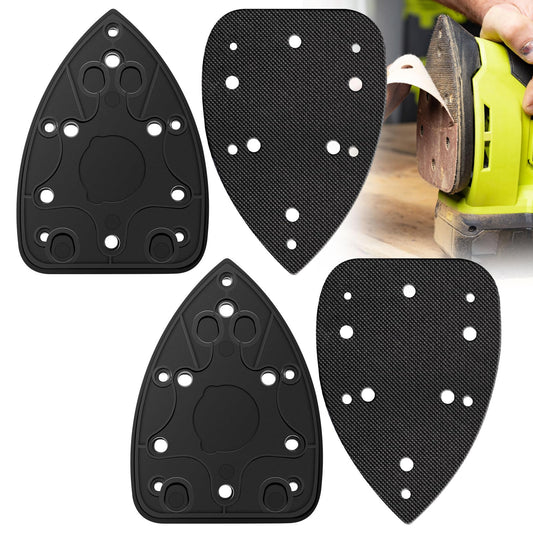 2 Pack 039065005001 Mouse Sander Replacement Pads Compatible with Ryobi Ridgid/Homelite CFS1503K CFS1503 CFS1502 CFS1503G Backing Platen Detail Sander