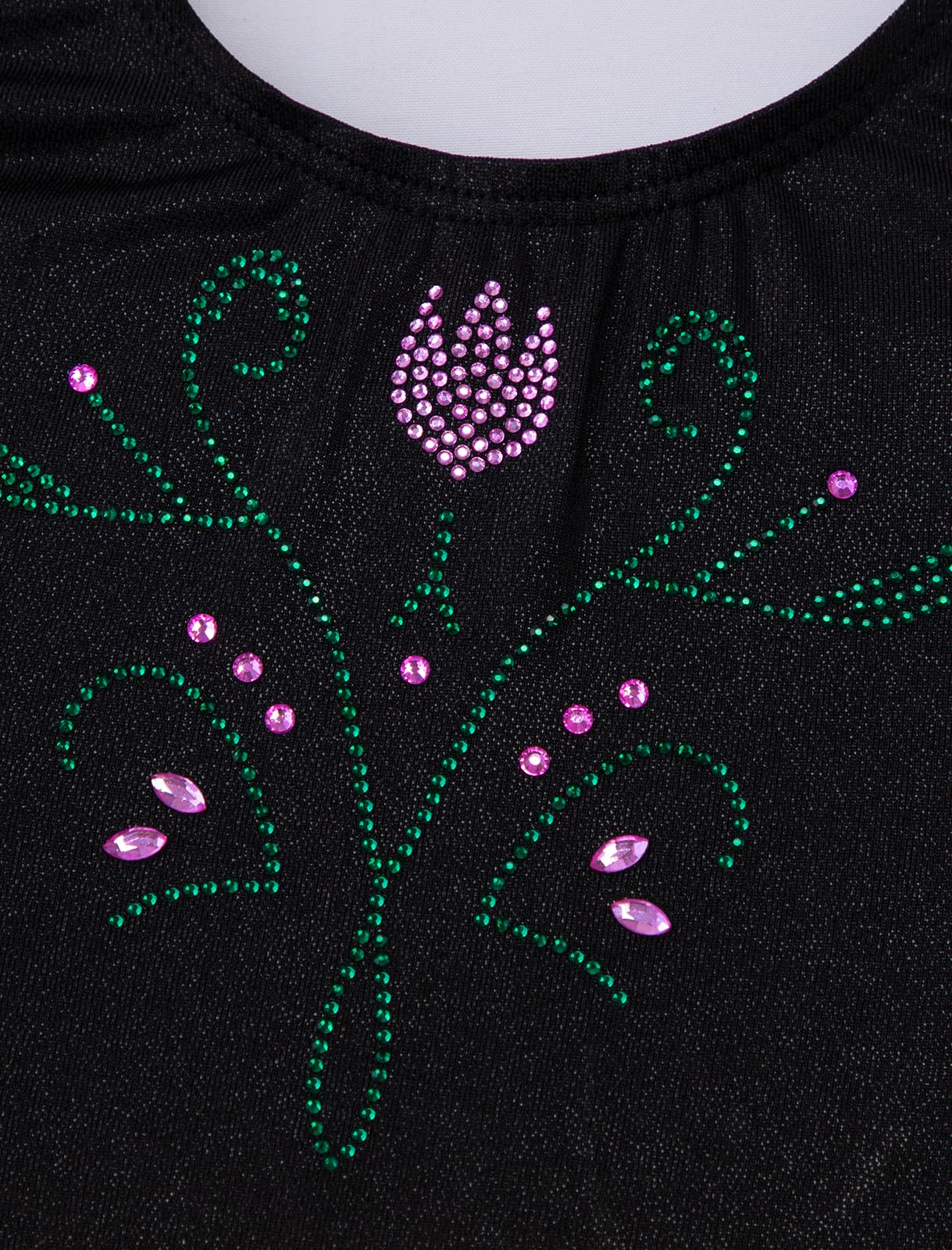 HOZIY Girls Leotards for Gymnastics Flower 3t 4t Blue Black Biketard Shorts Tumbling Outfits Sparkly Shiny