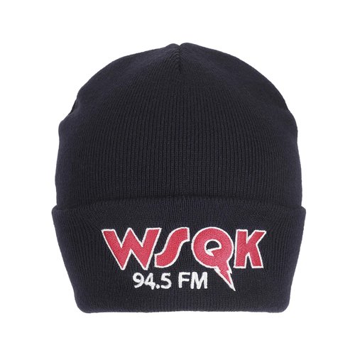 Bioworld Stranger Things WSQK Embroidery Navy Acrylic Yarn Standard Cuff Beanie