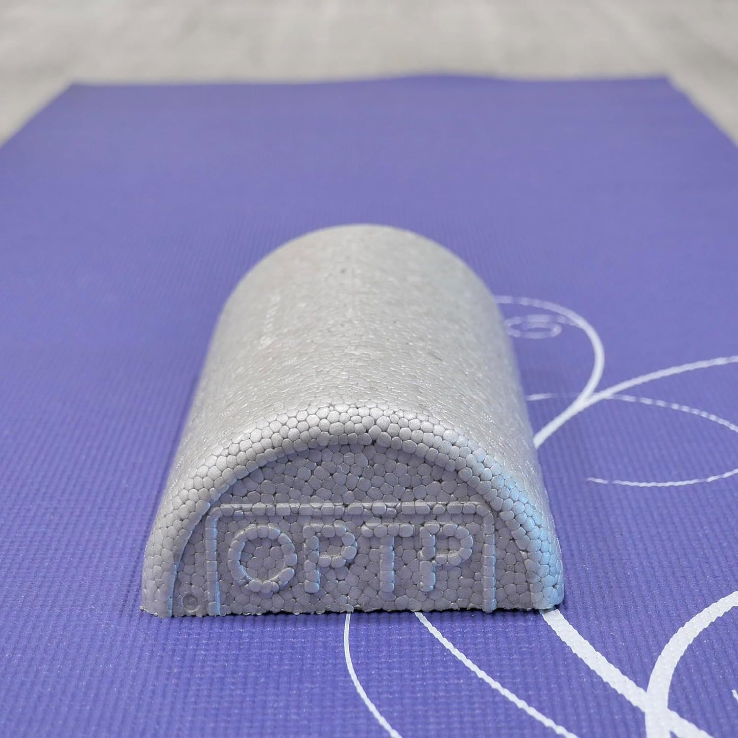 OPTP Silver AXIS Foam Roller - Moderate Density for Myofascial Release | 12" x 3" Half-Round for Therapy & Yoga