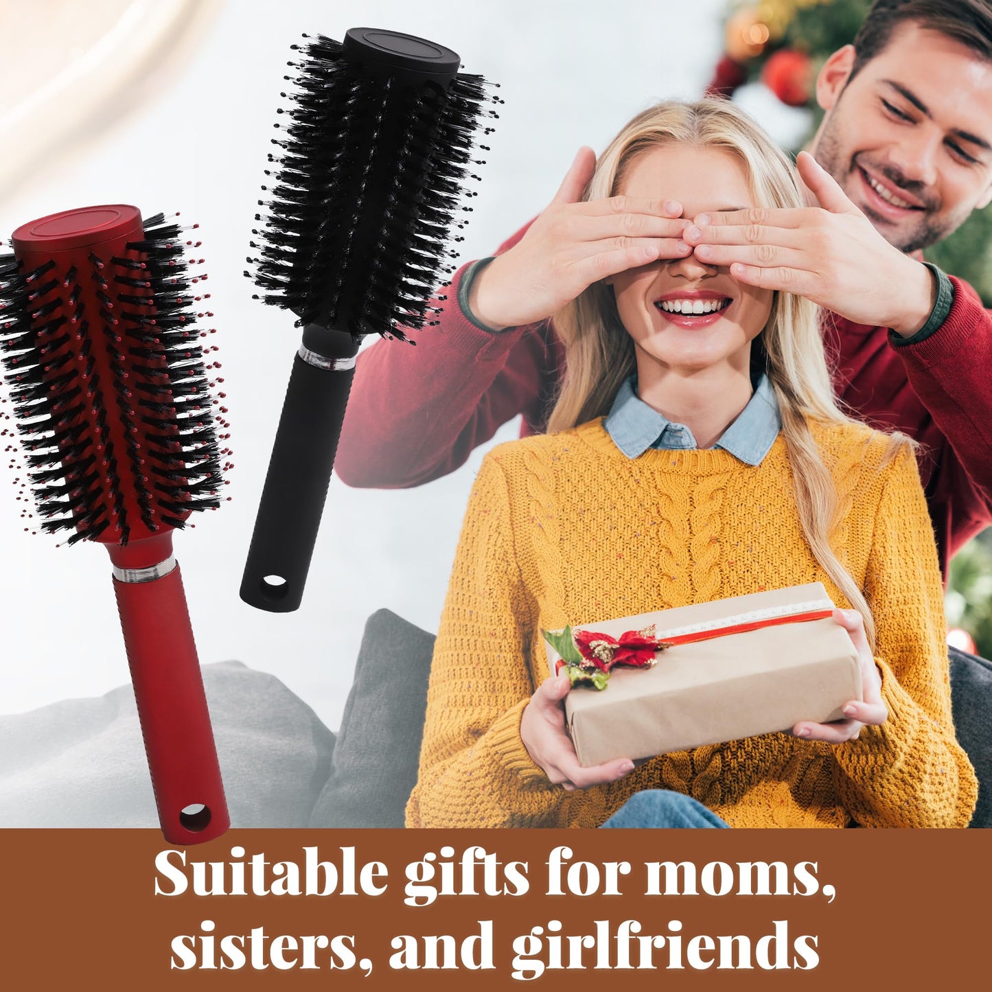 Meejune Hair Brush with Hidden Storage - Diversion Safe for Jewelry, Cash & Valuables - Comb Cash Holder for Home & Vacation Use (Red)